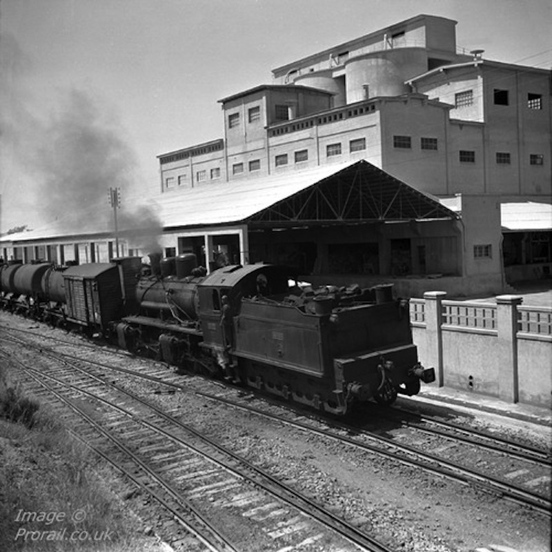 Spain RENFE Mallet 0-6-6-0 locomotive No. 060.4008 at Buñol 1965_4.jpg