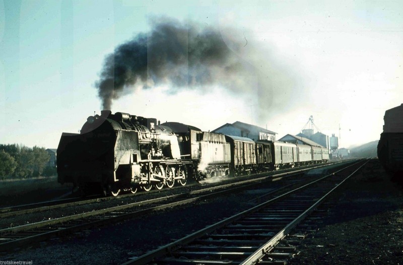 RENFE Spanish Railways Steam Loco 240F 2485 Tejares 1970 Original.jpg