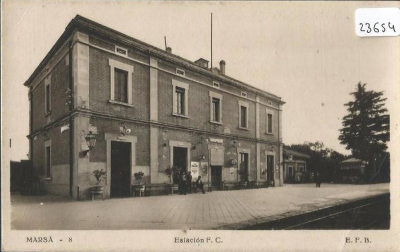 Marçà antigua, Postal E.F.B. años 40..jpg