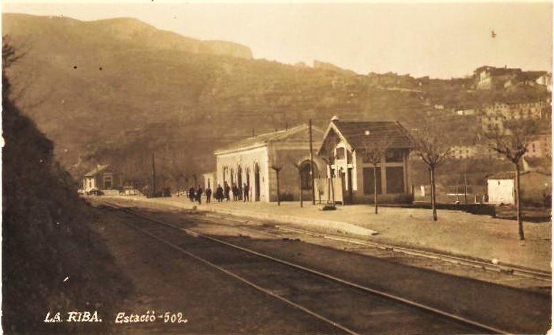 La Riba antigua estación, foto. Català de Valls.jpg