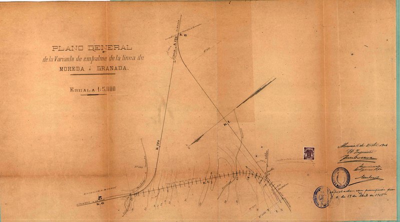 Empalme línea Moreda-Granada a la estación de Moreda. Plano general.jpg