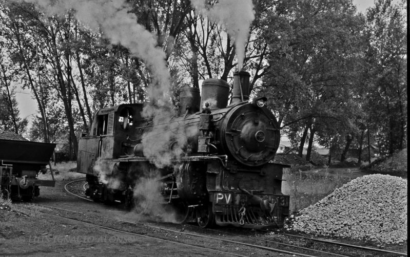 212  Locomotora PV 31 (Maffei 1913), ex F.C. del Plazaola Nº7. (Ponferrada 22-7-88).jpg