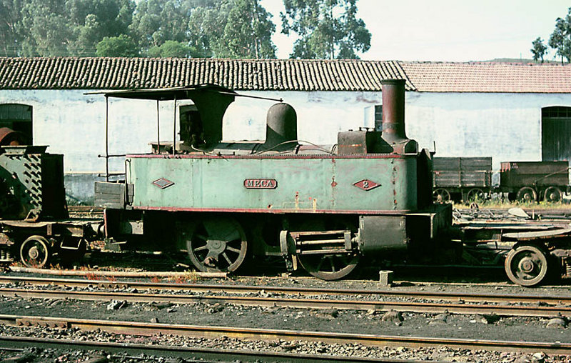Ferrocarril de Tharsis La Nº 2 Meca casi aberronchada en la playa de vías de Tharsis.jpg