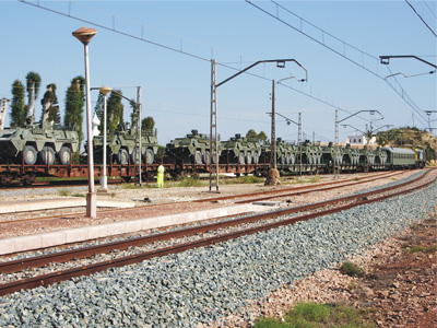 Benahadux-Pechina- Maniobras tren militar. Abril 2006.jpg