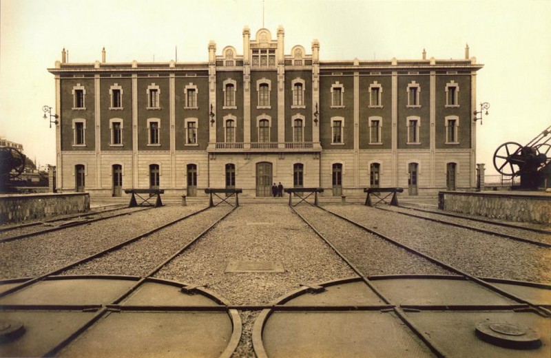 Estación de Barcelona-Morrot,edificio principal.1915.jpg