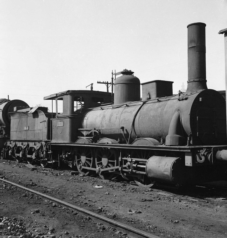 RENFE Spanish Railways Steam Loco 030 2311 Sevilla 1968.JPG