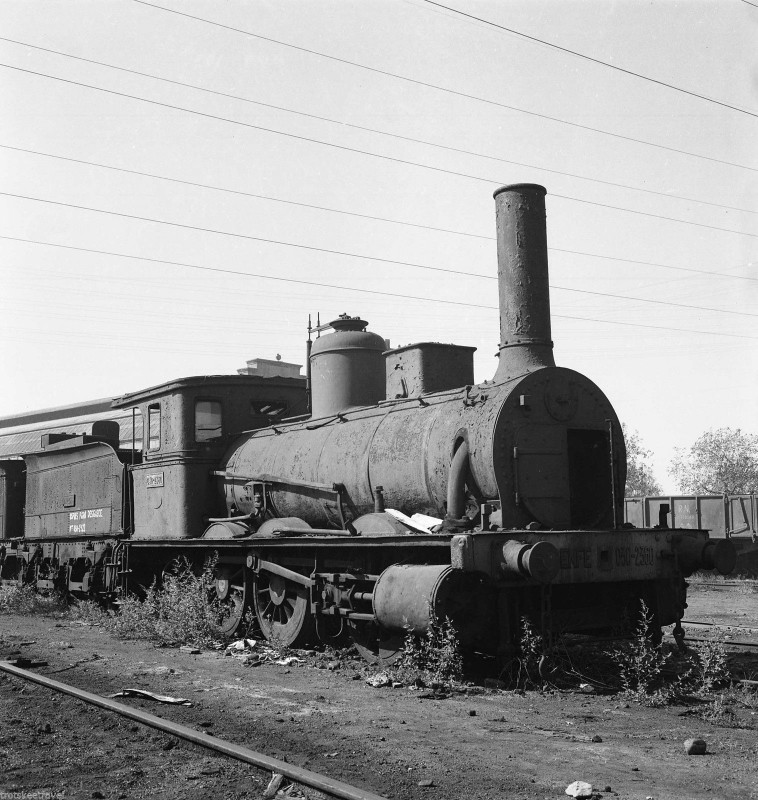 RENFE Spanish Railways Steam Loco 030 2380 Sevilla 1968.JPG