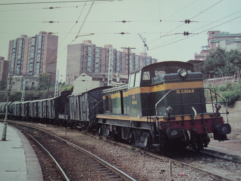 Estacion de sant Andreu Comtal septiembre de 1971 foto Josep Ferrate..JPG