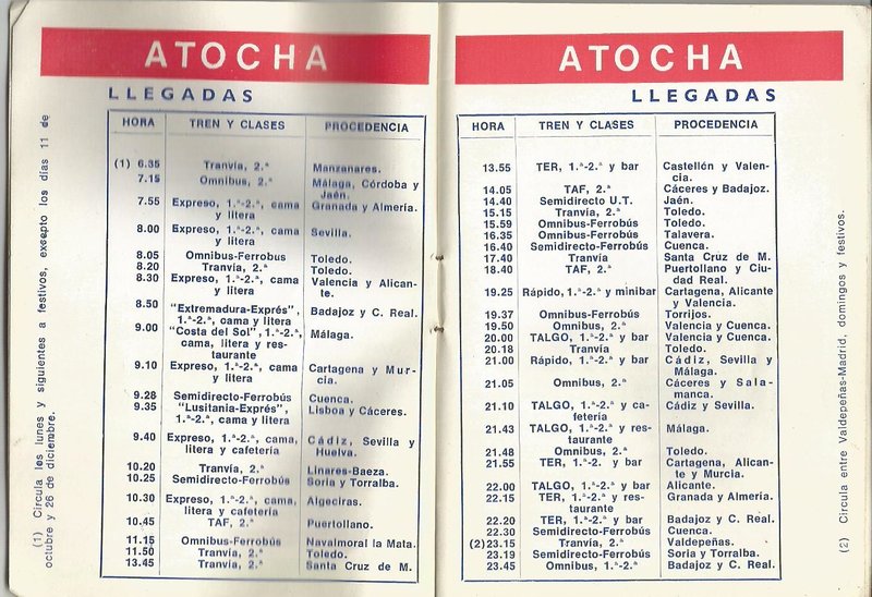 Horarios llegadas de Atocha 1976.jpg