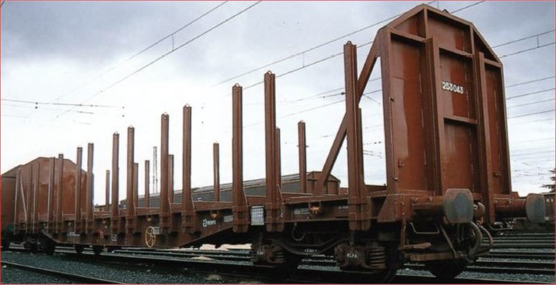 Vagón plataforma MMR 253.043 (MM5 Roos) Madera en rollizo.JPG