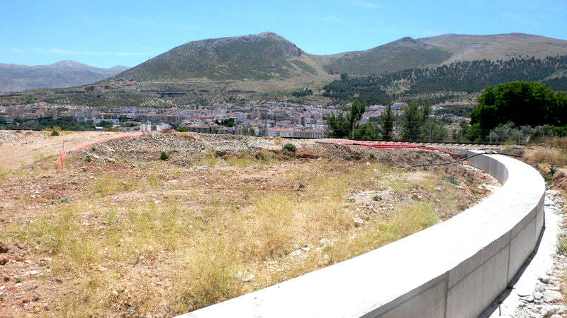 Obras este de estacion Loja-San Francisco.jpg