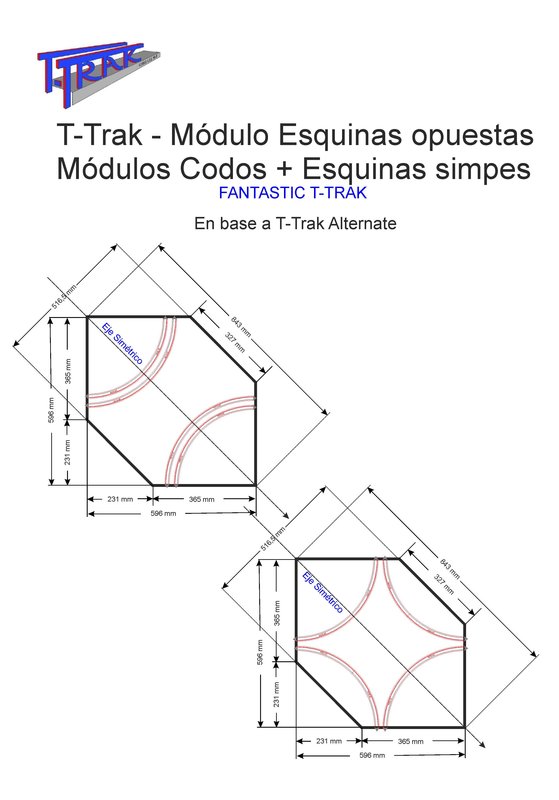 T-Trak - Módulos Esquinas opuestas - Codos y Esquinas simples.jpg