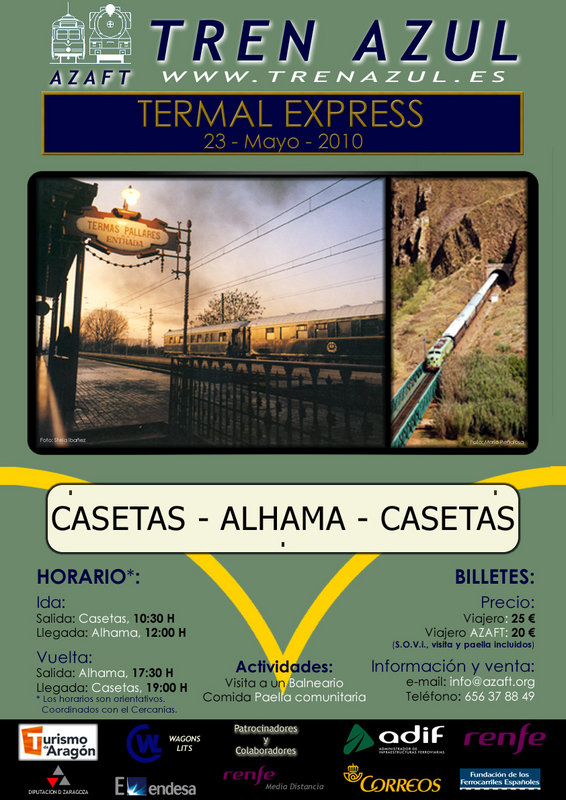 Cartel viaje Termal Express a Alhama de Aragón 23 de Mayo de 2010.jpg