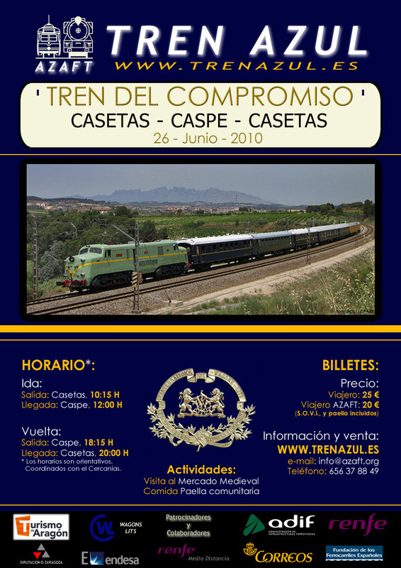 Cartel Viaje a Caspe Tren del Compromiso 26 de Junio de 2010.jpg