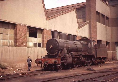 Slide RENFE Spanish Railways Steam Locomotive 1960 B.jpg