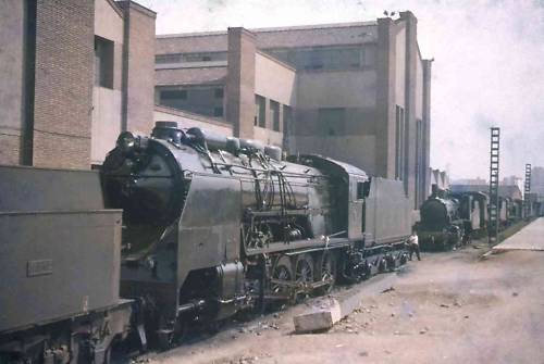 Slide RENFE Spanish Railways Steam Locomotive 1960 C.jpg
