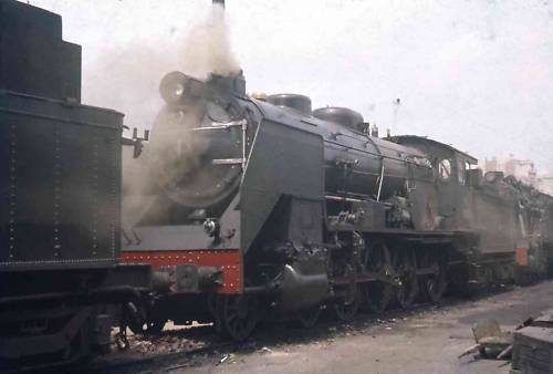 Slide RENFE Spanish Railways Steam Locomotive 1960 D.jpg