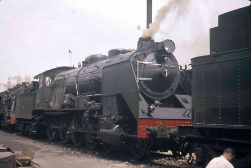 Slide RENFE Spanish Railways Steam Locomotive 1960.jpg