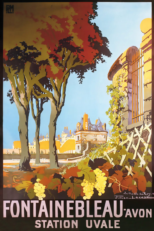 Fontainbleau Avon, France poster by Julien Lacaze 2.jpg
