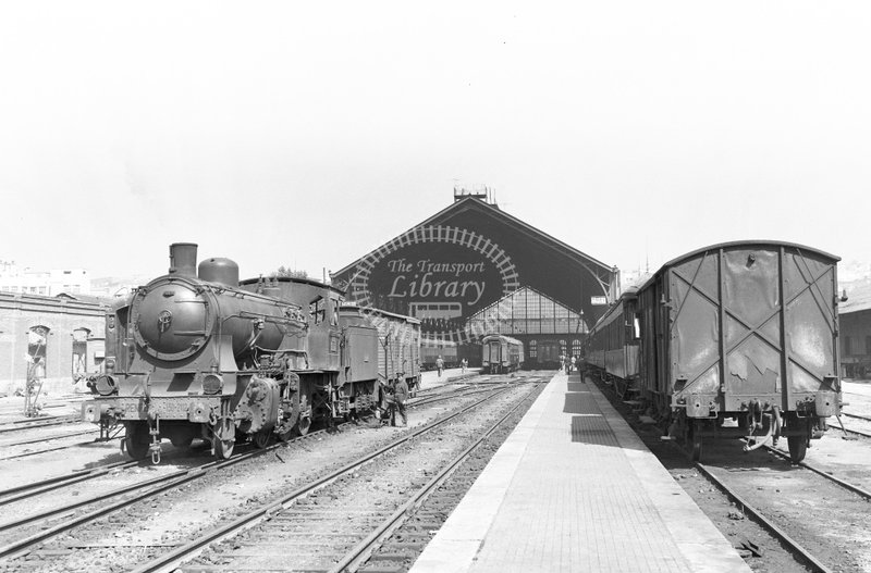 132964 RENFE Spanish Railways Steam Locomotive Class 130 2-6-0 130 2112  at Madrid Delicias  in 1964 -  02-05-1964  - Peter Gray.jpg