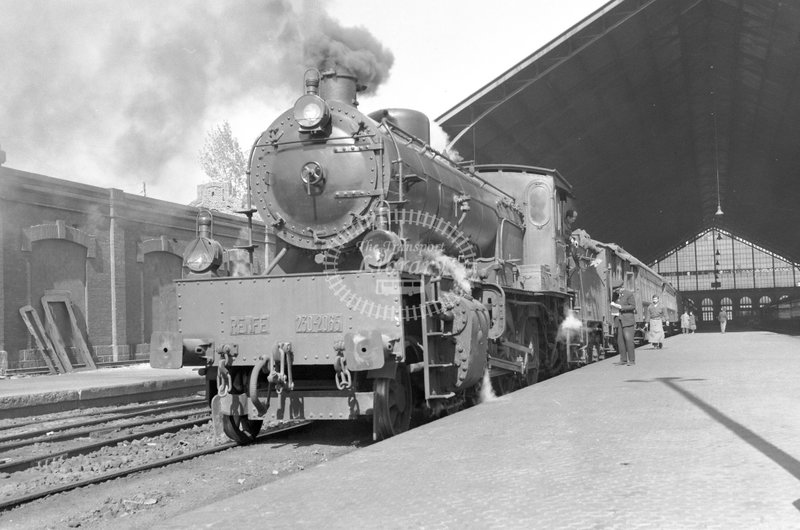 79101 RENFE Spanish Railways Steam Locomotive Class 230 230 2065  at Delicias in 1966 - 25-03-1966 - Lawrie Marshall.jpg