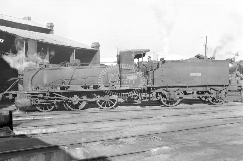 79091 RENFE Spanish Railways Steam Locomotive Class 30 030 2107  at Delicias in 1966 - 25-03-1966 - Lawrie Marshall.jpg