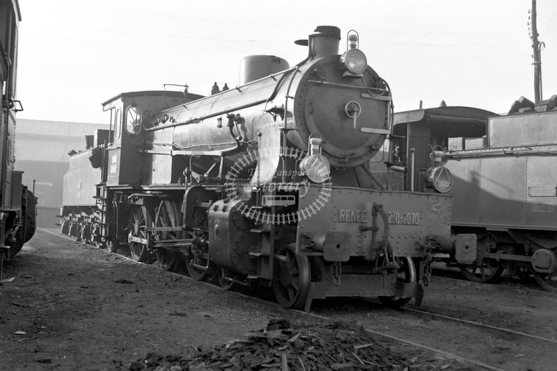63002 RENFE Spanish Railways Steam Locomotive Class 230 230 2070  at Madrid Delicias in 1965 - 29-03-1965 - Lawrie Marshall.jpg