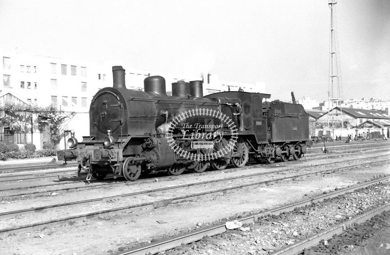 42249 RENFE Spanish Railways Steam Locomotive Class 140 140 2161  at Madrid Delicias in 1962 - 24-05-1962 - Lawrie Marshall.jpg