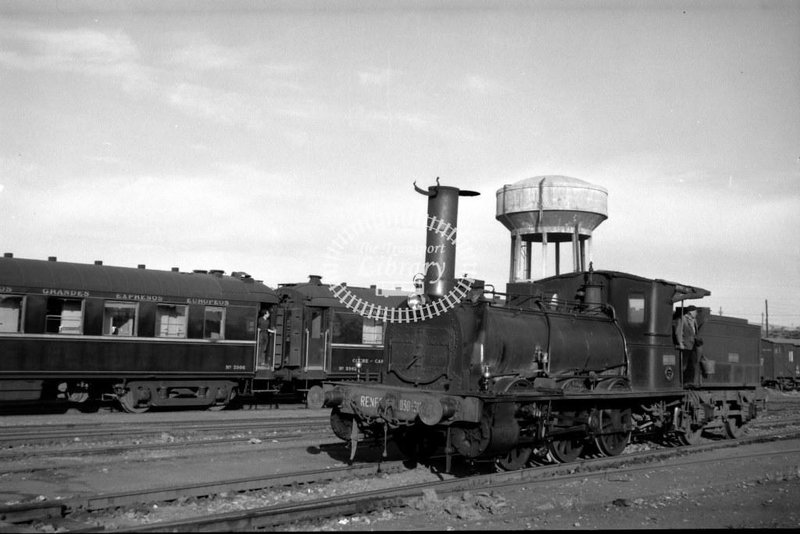 1366 RENFE Spanish Railways Steam Locomotive Class 30 030 2107  at Madrid Delicias in 1956 - 24-05-1956 - Lawrie Marshall.jpg