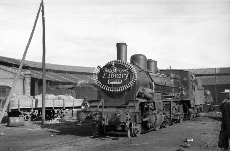 1359 RENFE Spanish Railways Steam Locomotive Class 140 140 2411  at Madrid Delicias in 1956 - 24-05-1956 - Lawrie Marshall.jpg